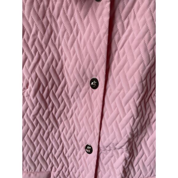 Talbots Lined Quilted Light Pink Jacket- Size Large - Picture 7 of 13